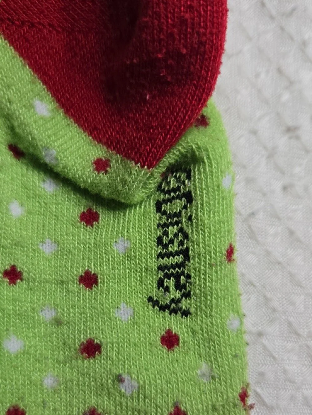 Tinker Bell Holiday Socks - Green & Red